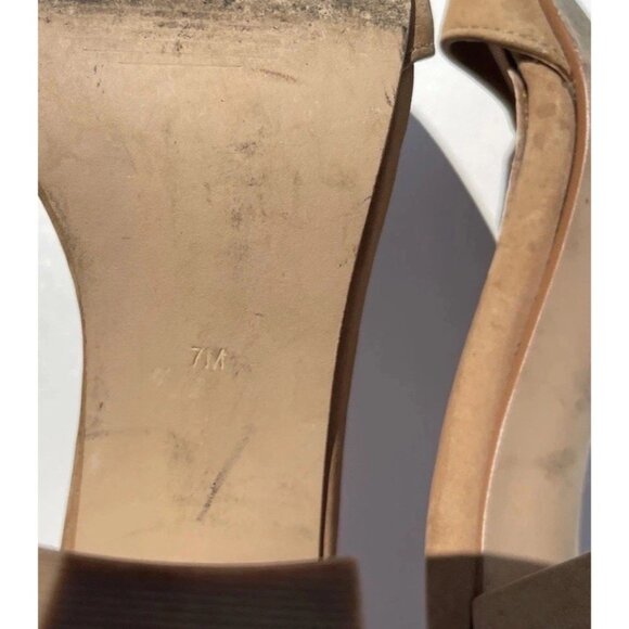Steve Madden Declair Women’s sz 7 heels Tan Brown Leather - Picture 8 of 13